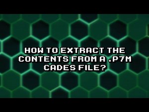 Easy Steps to Extract Content from .p7m CAdES File