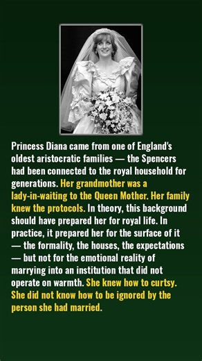 How did Princess Dianas aristocratic background both help and isolate her inside the Palace
