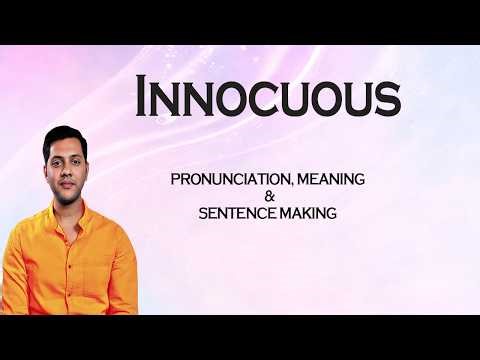 Innocuous - Meaning_&_Pronunciation_Word_World_Audio_Video_Dictionary