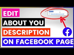 How To Add or Edit The About You Description On A Facebook Page? [in 2025]