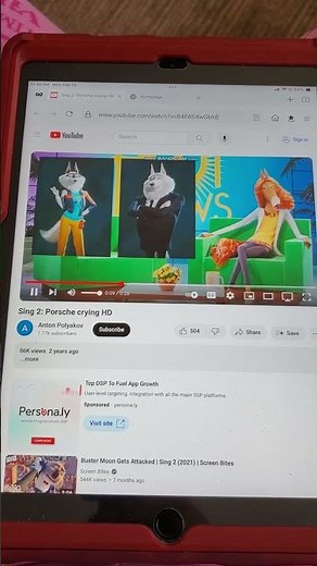 Sing 2 - Jimmy Crystal breaks the TV and Porsha Crystal cries