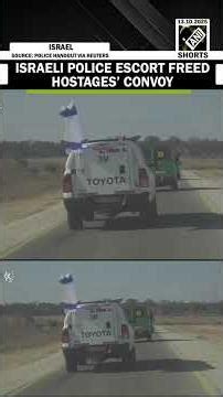 Breaking: Israeli police escort convoy of freed hostages to Reim, Israel