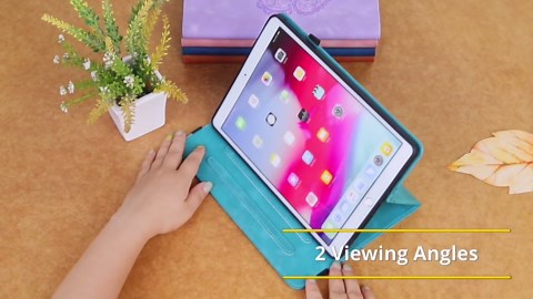 Case for iPad Air 11 Inch 7th/6th Generation (M3/M2) 2025/2024, iPad Air 5th/4th Case 10.9 Inch 2022/2020 Embossed PU Leather Stand Shockproof Cover with Pencil Holder, Brown