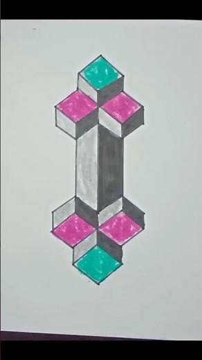 3D hand drawing logo design #logo #art #draw