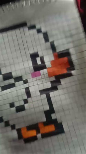 cute duck pixel art💖🦆 #art #cute #easy #diy