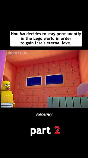 Hou Mo decides to stay permanentlyin the Lego world in orderto gain Lisa's eternal love.