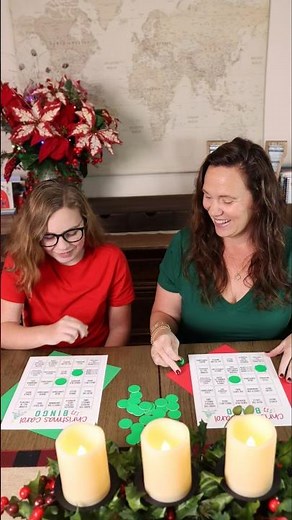 Simple open and go Christmas learning for busy homeschool days. 🎁