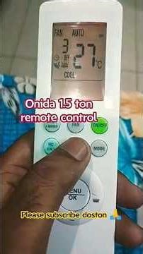 onida ac 1.5 ton 5 star ka remote control | onida ka ac kaise chalaye #onida​ # ac ka remote using🙏🫡