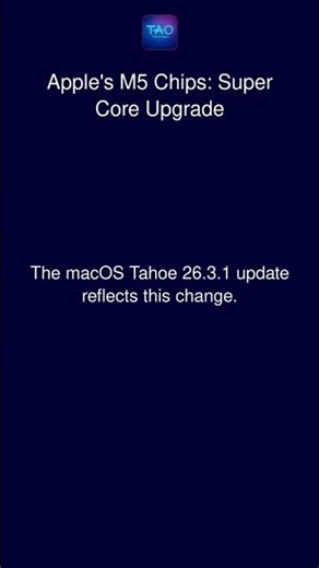 Apple's M5 Chips: Super Core Upgrade