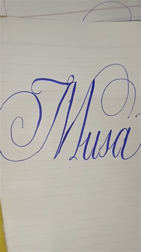 Musa name with Calligraphy#learning #lettering #art #artwork