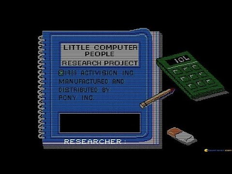 Little Computer People gameplay (PC Game, 1985)
