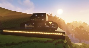 Black modern House Minecraft Map