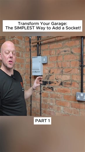 Transform Your Garage The SIMPLEST Way to Add a Socket! #diy #tutorials #woodwork #electrics