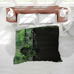 Floral Bedding, Biophilic Bedding Set, Eclectic Comforter, Vibrant Duvet Cover, Energy Home Decor - Etsy