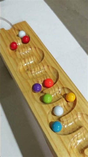 Wooden track ball Ep363 #educationaltoys #trackball #woodentoy