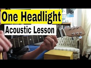 How to play 'One Headlight' by The Walflowers on Guitar (acoustic lesson)