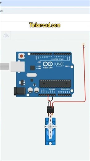 servo motor controllering with Arduino UNO in tinkercad free software simulator for beginners.