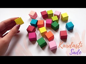 Easy Paper cube origami 👌step by step☺️