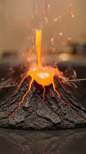 Most Satisfying ASMR VOLCANO 🌋 Lava Explosion You’ll Ever See#ASMR#Volcano#Lava#Satisfying#Relaxing