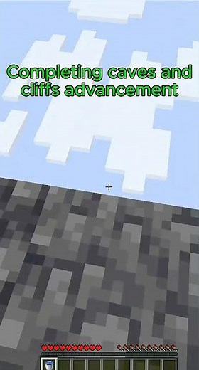 Completeing caves and cliffs advancement #minecraft #subscribe #mcyt #mlg #mlgclutch #cavesandcliffs