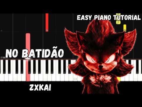 ZXKAI - NO BATIDÃO (Easy Piano Tutorial)