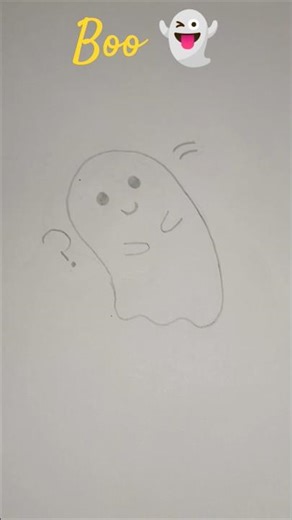 Cute Boo Art 👻#shorts #youtubeshorts #short #boo 👻