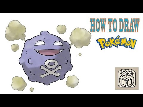 How to draw POKEMON Koffing step by step