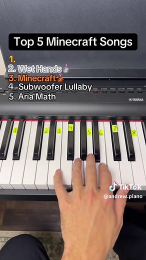 Top 5 Minecraft Piano Songs — Easy Piano Tutorials