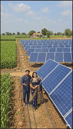 Installing Solar Panels on Farmland | Smart Farming with Solar Energy 🌞🌱