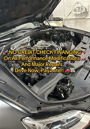 🚀 NO CREDIT CHECK FINANCING 🚀 On All Performance Modifications 🏎️ And Major Repairs 🛠️ Drive Now, Pay Later! 🚗💸 No hassle, no wait! ⏱️ Flexible payment plans to fit your budget! 📈 Keep your cash for the road ahead! 💸 Upgrade your ride today! 🚗💥 #CapCut