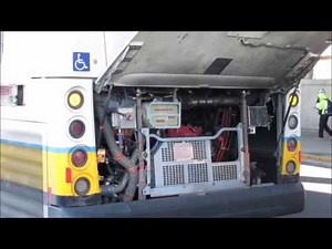 [MBTA BUS] Start Up/Takeoff | 2014 NF XDE40 #1430 (w/engine hatch open)
