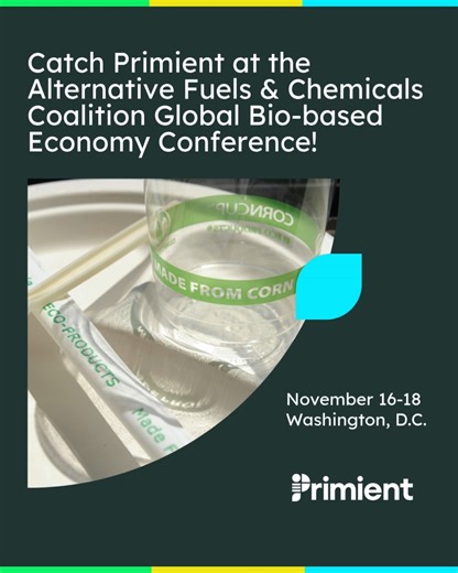 Primient on Instagram: "Primient will be joining industry peers during the Alternative Fuels & Chemicals Coalition’s Bio-based Economy Conference in Washington, D.C. next week! From cutting-edge bio-based solutions to collaborative strategies for a more resilient economy, this conference is a hub for progress and partnership. Interested in meeting with Primient during the event? Contact us at bizdev@primient.com."