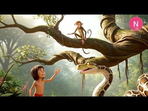 Kaa Mowgli and Monkey| Jungle Book की मज़ेदार कहानी 🐍🐒🌿
