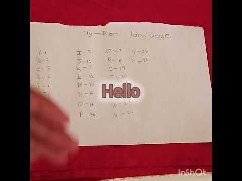 SECRET CODE LANGUAGE TUTORIAL