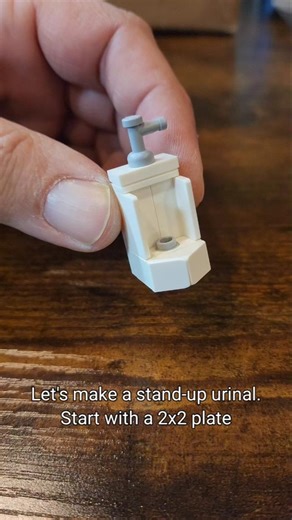 Lego bathroom urinal how to #lego #bathroom #howto #urinal