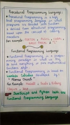 #Procedural & Functional Programming :🙏plzz Like & Subscribe🙏