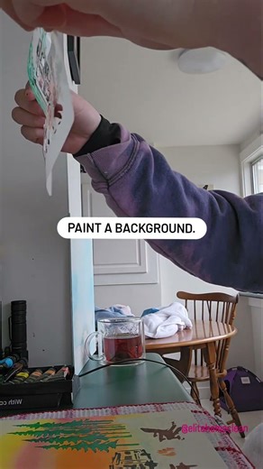 painting with stencils 🎨 #paintingforbeginners #paintingtutorial #stencilart