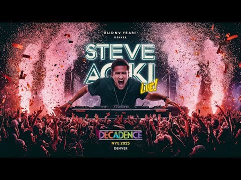 Steve Aoki Live Decadence NYE 2025 | Full Performance & Epic EDM Festival Highlights
