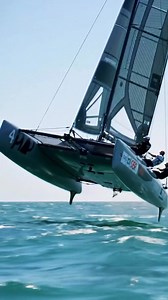 ⛵💨🌊 "Twin hulls, one mission — speed over everything!" A modern catamaran tears through the waves, rising and slicing with power — water sprays, crew scrambles, and the sea becomes a racetrack. #CatamaranRush #HighSpeedSailing #TwinHullPower #OceanAdrenaline #RacingTheSea #FastAndFearless #SailingThrill #WaveChaser | Love Sailing