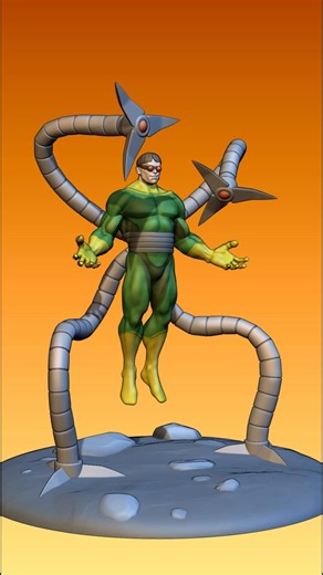 Creating Doctor Octopus in Zbrush #art #conceptart #digitalart #marvel #marvel #cg #3dart #spiderman