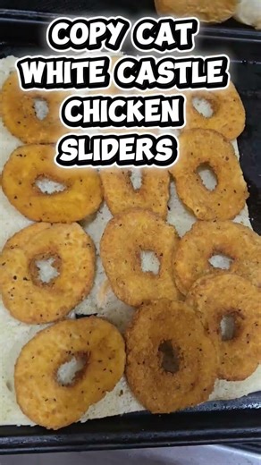 Copy cat white castle chicken sliders #recipes #easyrecipe #food #chicken #cooking #fyp #shorts