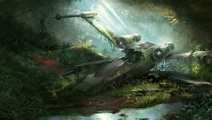 Fondo de Pantalla Animado XWing de Star Wars 🚀 en Movimiento