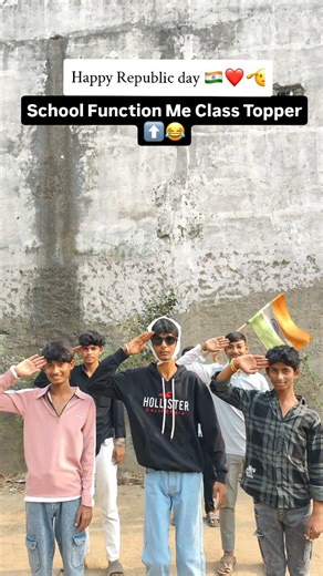 Navagam_boyzz01 on Instagram: "School Function Me Class Topper 😂⬆️🇮🇳 . . . . . . .. . #reels #funny #toppers #foryou #repblicday🇮🇳"