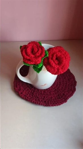 🌹crochet Rose pattern for beginners ❤️ |easy & beautiful #crochet #crochetpatterns #handmade