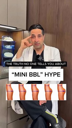 Ever heard of the mini or skinny BBL? Let’s set the record straight. A Brazilian Butt Lift is NOT a “mini” procedure. Anytime fat is liposuctioned, processed, and injected back into your body, it carries tradeoffs and risks. Calling it “mini” doesn’t make it safer—it just makes it sound more marketable. The truth? Whether it’s “mini”, “skinny” or “full,” this surgery requires precise technique, meticulous safety protocols, and a surgeon who prioritizes your health over trends. Before you fall fo