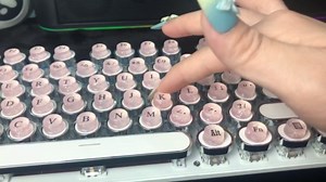 Full Keyboard Keys Riser for Long Nails Typing and Gaming, ​​128 Pcs Self-Adhesive Symbolic and Alphanumeric Silicone Keys for Keyboards and Laptop (Pink-Cylinder)