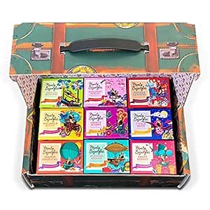 Monty Bojangles Chocolate Truffle Trunk Gift Hamper | Chocolate Cocoa Dusted Truffle Assortment Gift Box | with 9 Gift Boxes & Flavour Varieties | Green, 900g (9 x 100g Gift Pack)