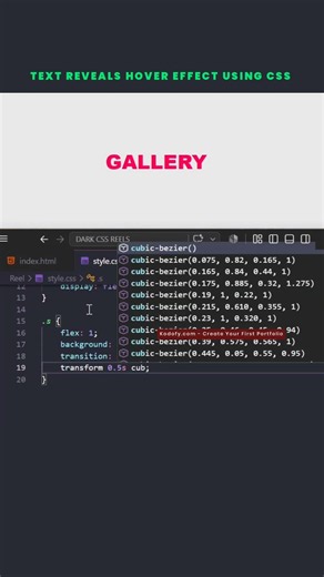 🔥 Text Reveals Hover Effect using CSS #coding #webdevelopment #programming #webdesign #kodofy