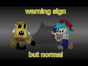 fnf warning sign but i made it normal from my version (i made it from artflow)