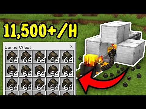 EASIEST COAL FARM Minecraft Bedrock 1.21/26.1+!